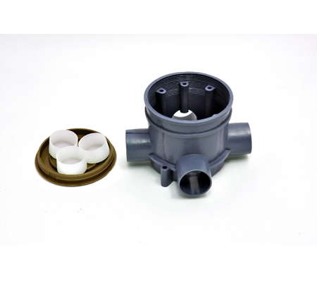 <span style="font-weight: bold;">Коробка КУ-3ЛКМ</span> 4-х рожковая с заглушками и крышкой в монолит бетон морозоустойчивая<br>